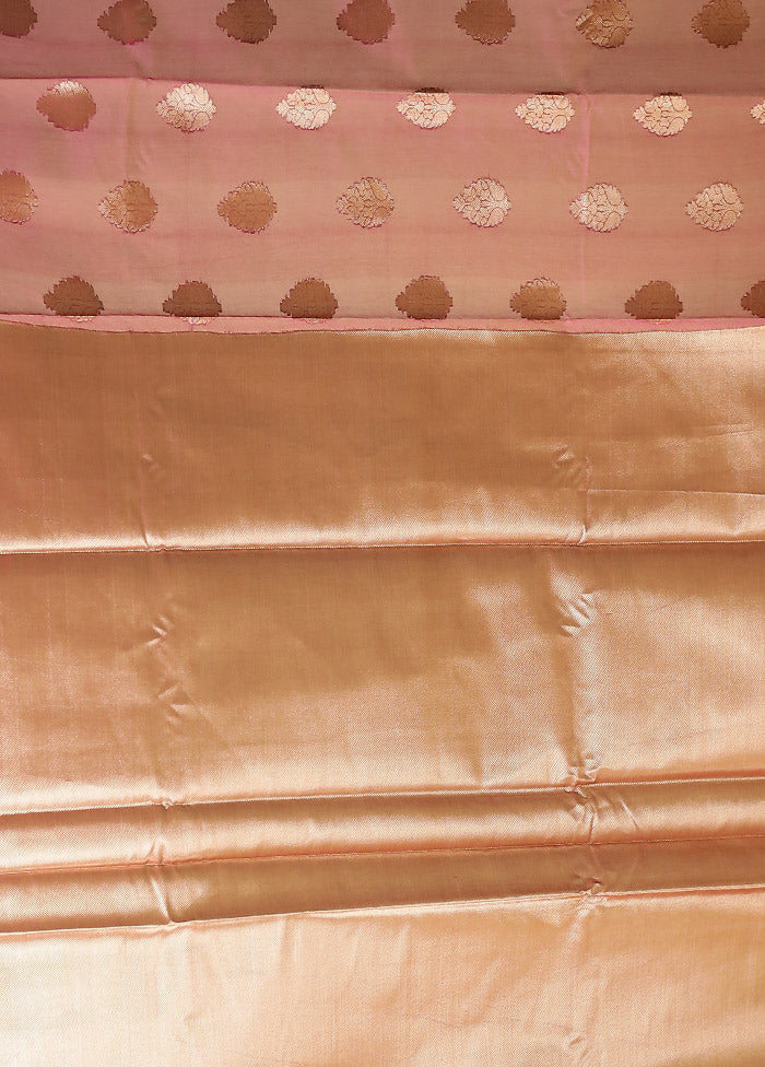 Red Kora Silk Saree With Blouse Piece