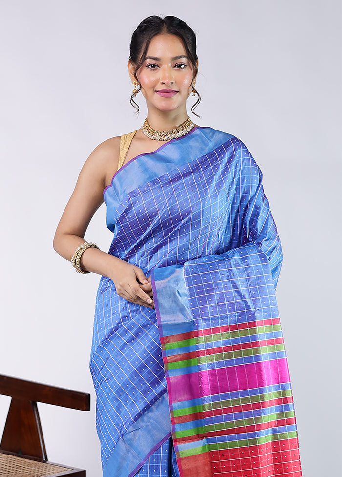 Red Kalakethra Pure Silk Saree With Blouse Piece