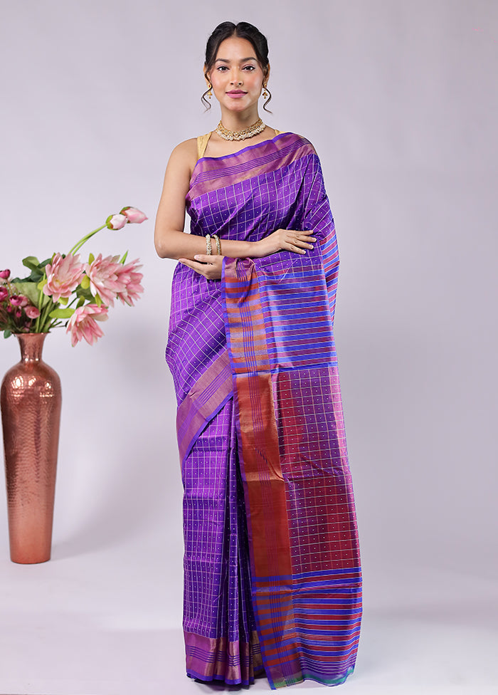 Pink Kalakethra Pure Silk Saree With Blouse Piece