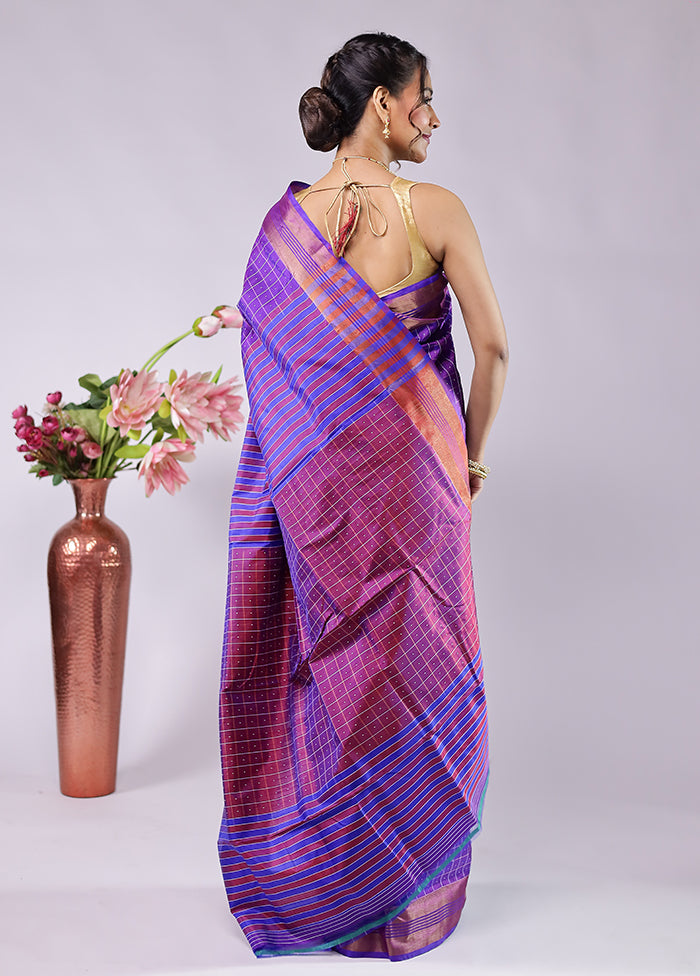 Red Kalakethra Pure Silk Saree With Blouse Piece