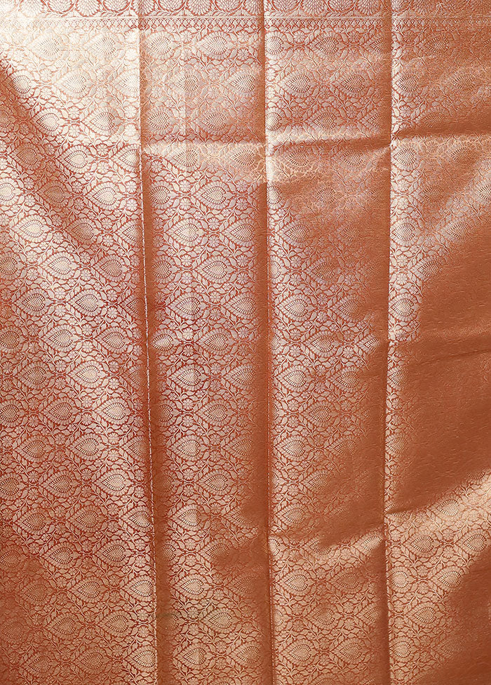 Pink Tissue Silk Saree With Blouse Piece