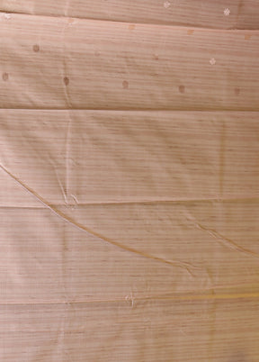 Cream Kora Silk Saree With Blouse Piece