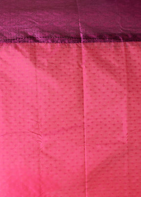 Pink Kanjivaram Silk Saree With Blouse Piece