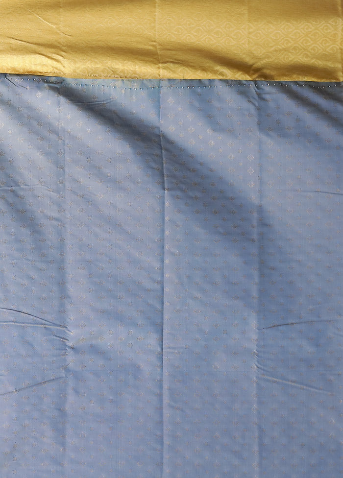 Cream Kanjivaram Silk Saree With Blouse Piece