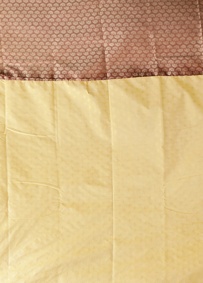 Maroon Kanjivaram Silk Saree With Blouse Piece