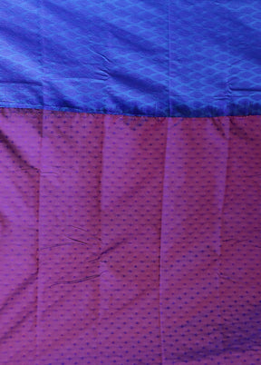 Blue Kanjivaram Silk Saree With Blouse Piece