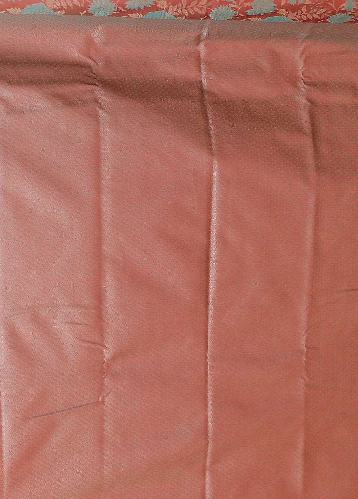 Maroon Kanjivaram Silk Saree With Blouse Piece