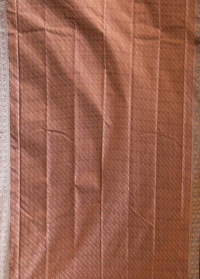 Purple Kanjivaram Silk Saree With Blouse Piece