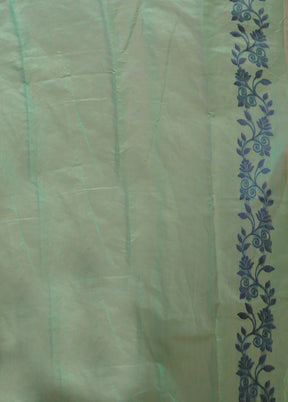 Green Jamdani Cotton Saree Without Blouse Piece