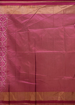 Purple Tussar Silk Saree With Blouse Piece