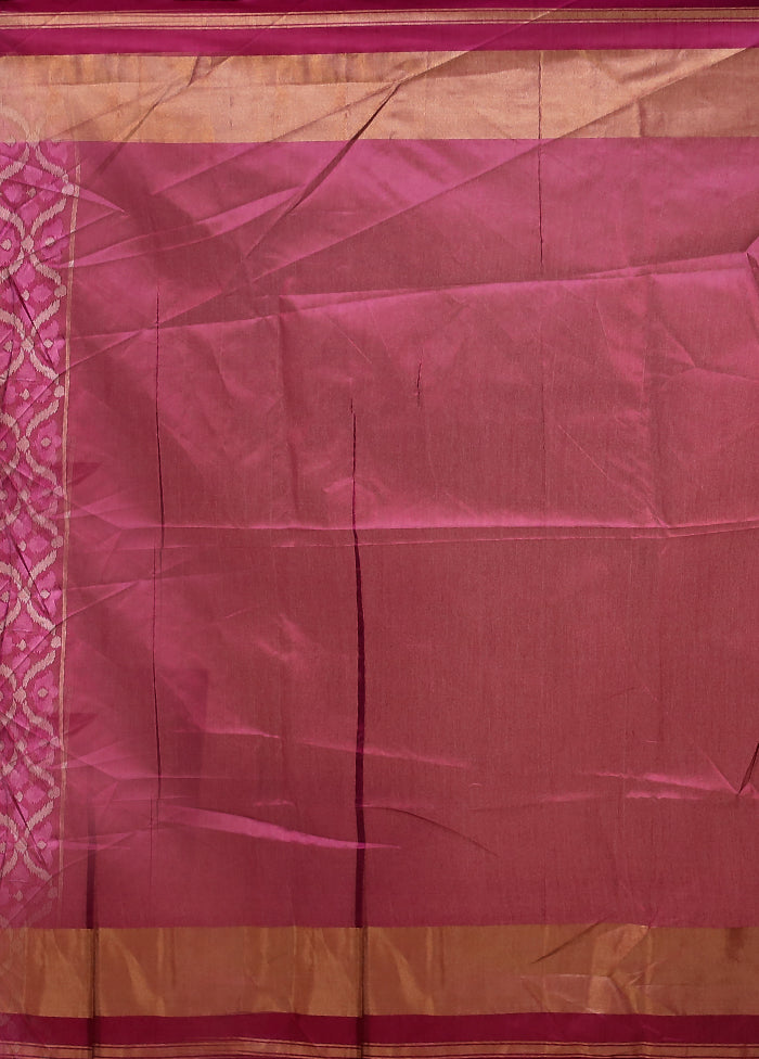 Purple Tussar Silk Saree With Blouse Piece