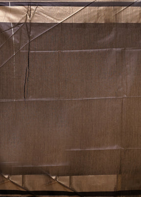 Black Tussar Silk Saree With Blouse Piece