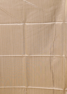 Cream Tussar Silk Saree With Blouse Piece