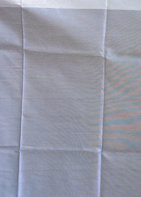 Blue Tussar Silk Saree With Blouse Piece