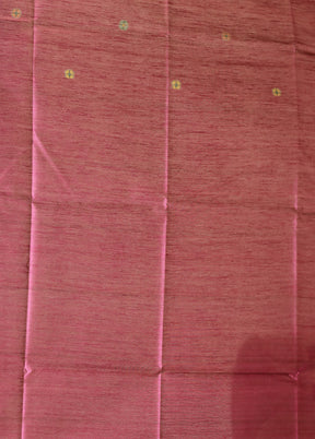 Purple Tussar Silk Saree With Blouse Piece