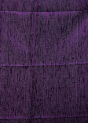 Purple Tussar Silk Saree With Blouse Piece