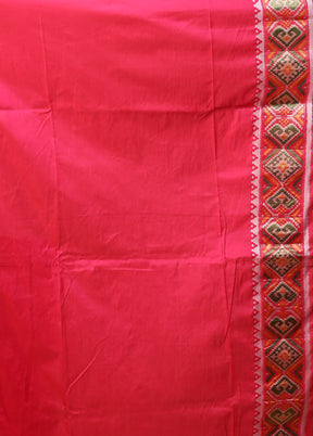 Pink Dupion Silk Saree With Blouse Piece