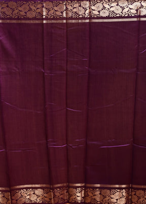 Orange Dupion Silk Saree With Blouse Piece