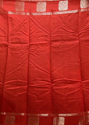 Pink Dupion Silk Saree With Blouse Piece
