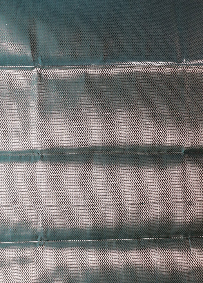 Green Dupion Silk Saree With Blouse Piece
