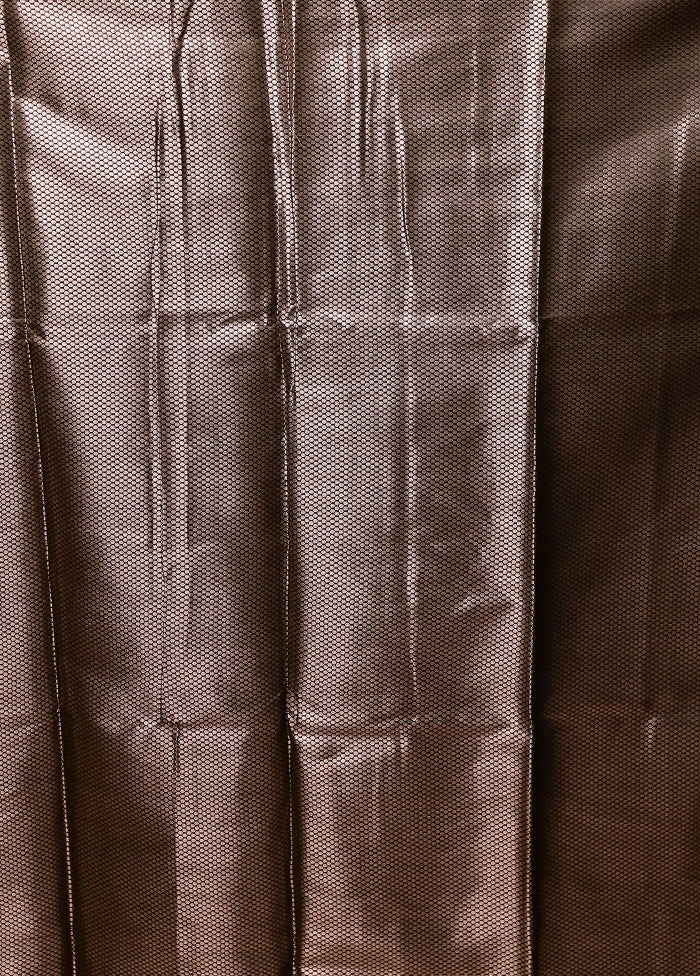 Black Dupion Silk Saree With Blouse Piece