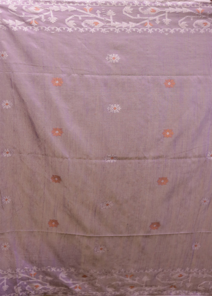 Blue Matka Silk Saree With Blouse Piece