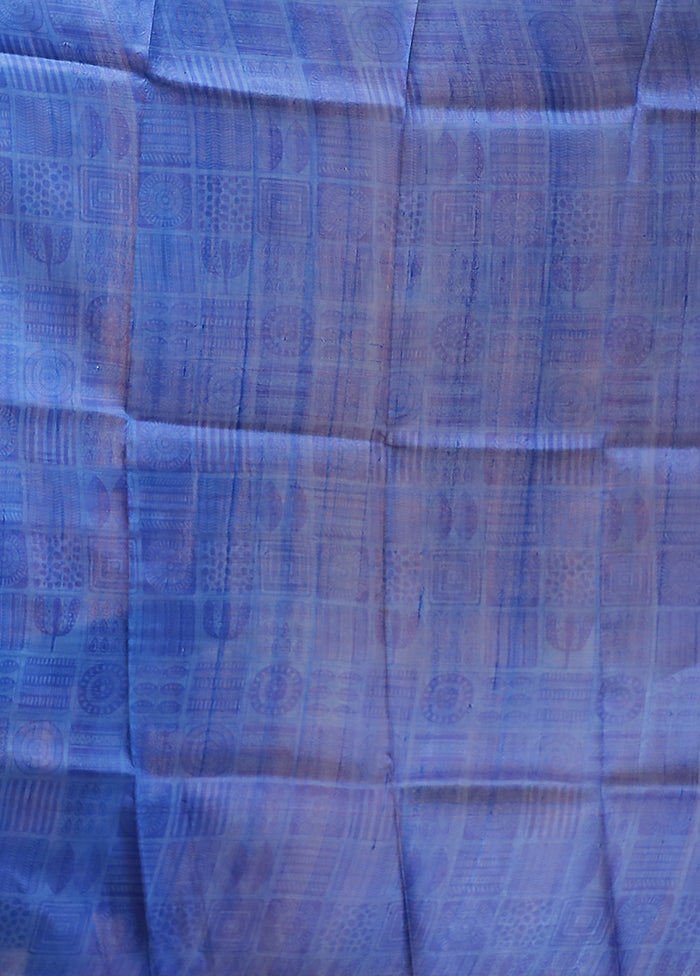White Printed Pure Silk Saree Without Blouse Piece