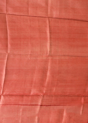 Multicolor Handloom Tussar Pure Silk Saree With Blouse Piece