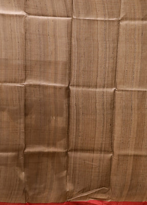 Grey Printed Pure Silk Saree Without Blouse Piece