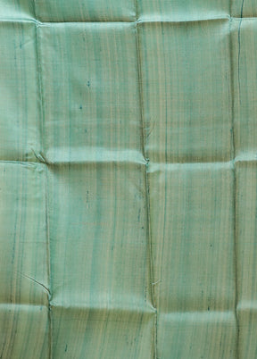 Black Handloom Tussar Pure Silk Saree With Blouse Piece