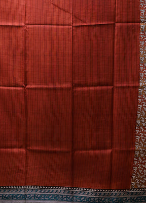 Multicolor Printed Pure Silk Saree Without Blouse Piece