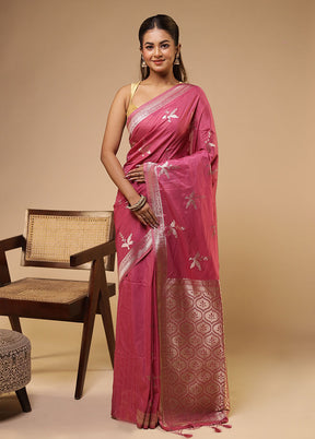 Multicolor Dupion Silk Saree With Blouse Piece
