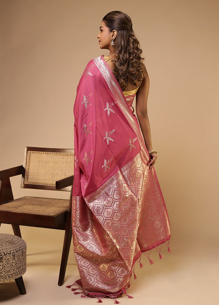 Multicolor Dupion Silk Saree With Blouse Piece