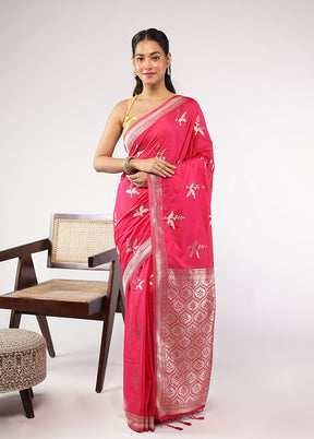 Multicolor Dupion Silk Saree With Blouse Piece