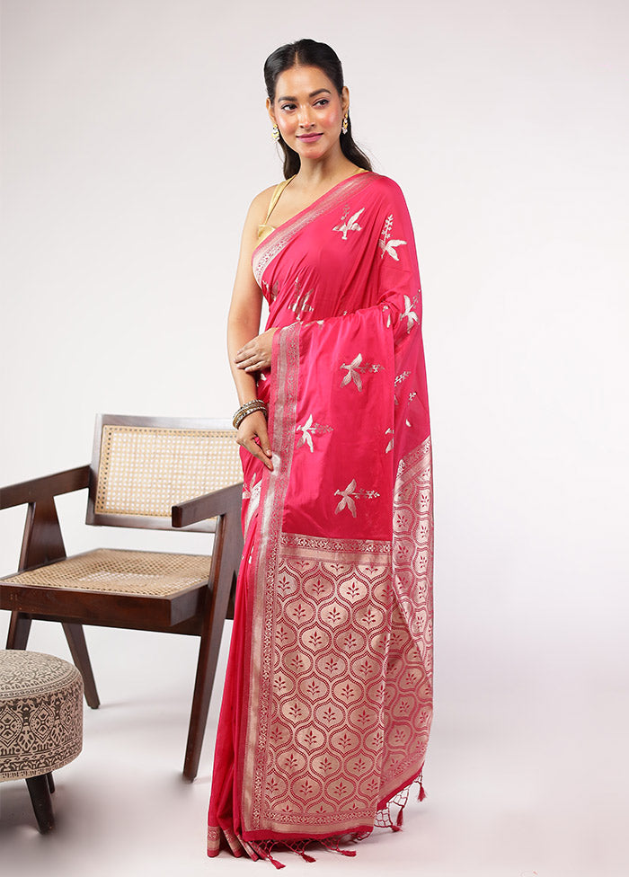 Multicolor Dupion Silk Saree With Blouse Piece