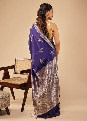 Multicolor Dupion Silk Saree With Blouse Piece