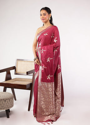Multicolor Dupion Silk Saree With Blouse Piece