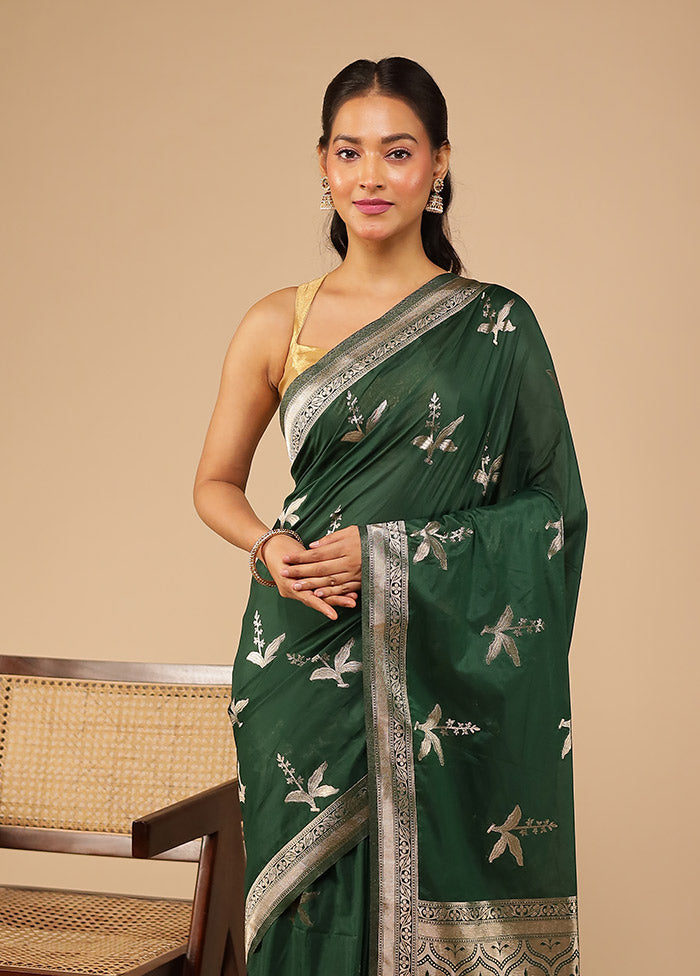 Multicolor Dupion Silk Saree With Blouse Piece