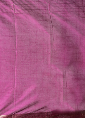Purple Dupion Silk Saree With Blouse Piece