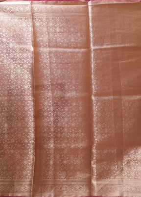 Purple Tissue Silk Saree With Blouse Piece
