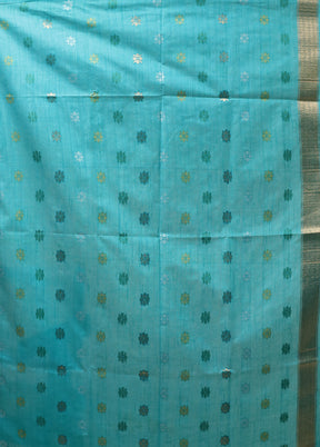 White Dupion Silk Saree With Blouse Piece