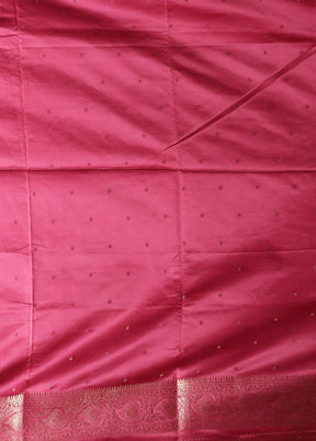 Purple Dupion Silk Saree With Blouse Piece