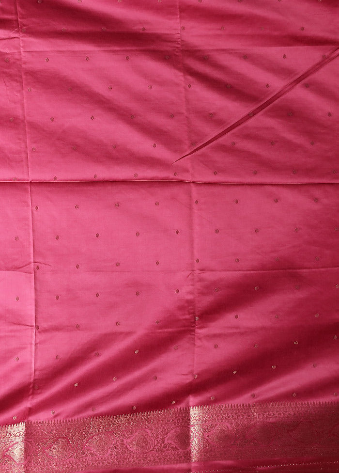 Purple Dupion Silk Saree With Blouse Piece