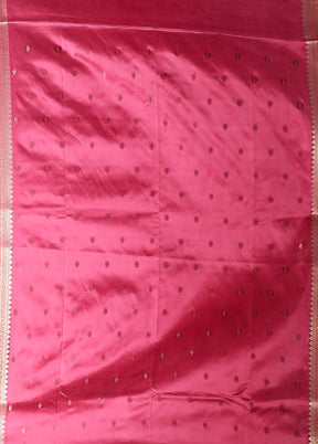 Purple Dupion Silk Saree With Blouse Piece