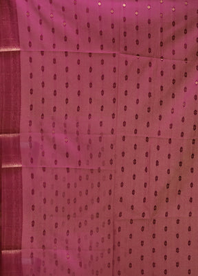 Purple Dupion Silk Saree With Blouse Piece