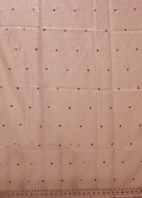 Purple Pure Cotton Saree With Blouse Piece