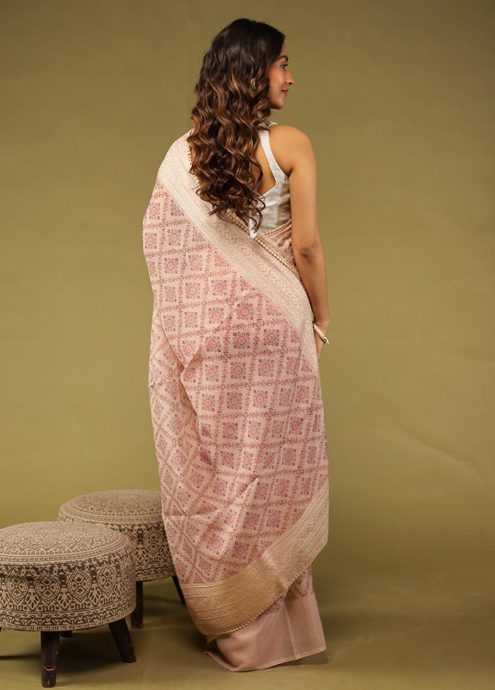 Purple Pure Cotton Saree With Blouse Piece