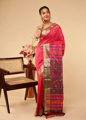 Multicolor Kalakethra Silk Saree With Blouse Piece