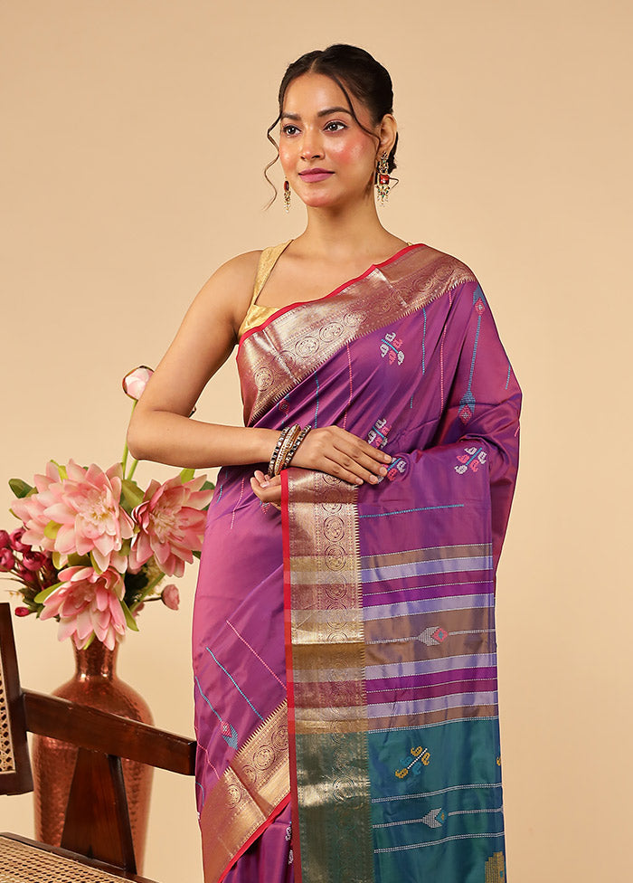 Multicolor Kalakethra Silk Saree With Blouse Piece