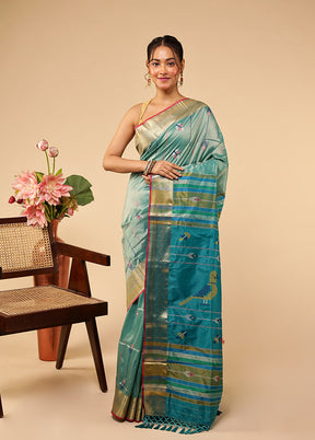 Multicolor Kalakethra Silk Saree With Blouse Piece